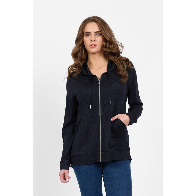 100% Merino zip up hooded jacket (Last one size 14)