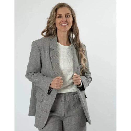 Stella + Gemma Monaco houndstooth Jacket - By Design Fashions