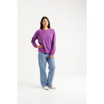 Kayla Crew Hyacinth stripe crew