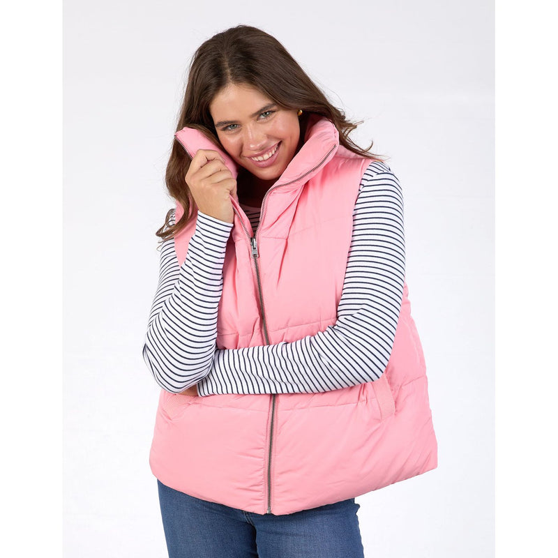 Kit puffer vest charm pink