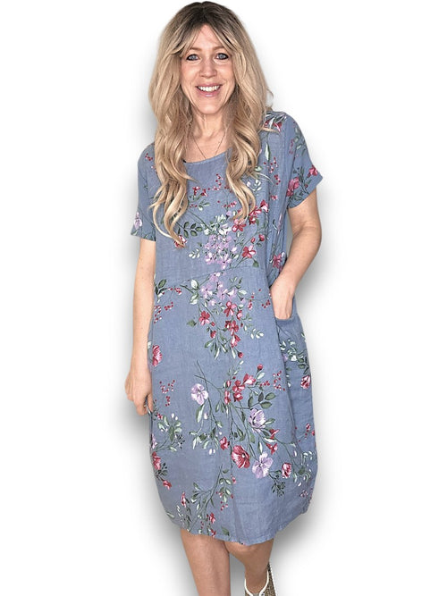 Jungle Petrol Iingonberry dress