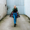 Billie raincoat cypress /fleur