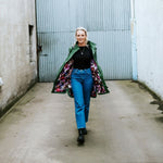 Billie raincoat cypress /fleur
