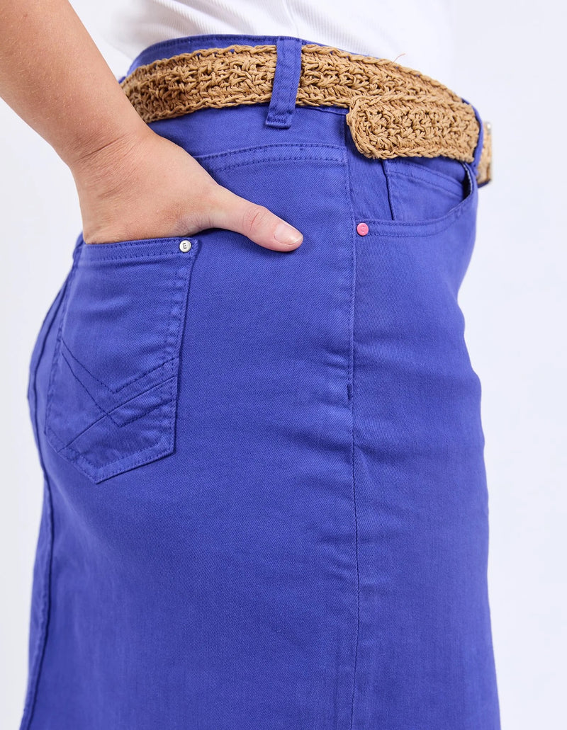 Belle Denim skirt ocean