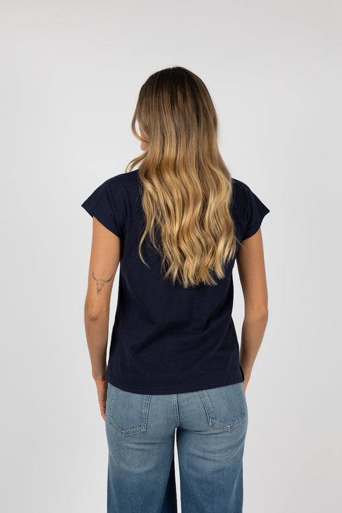 Must have V neck Tee Navy