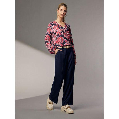 Flame tree top black multi - By Design Fashions