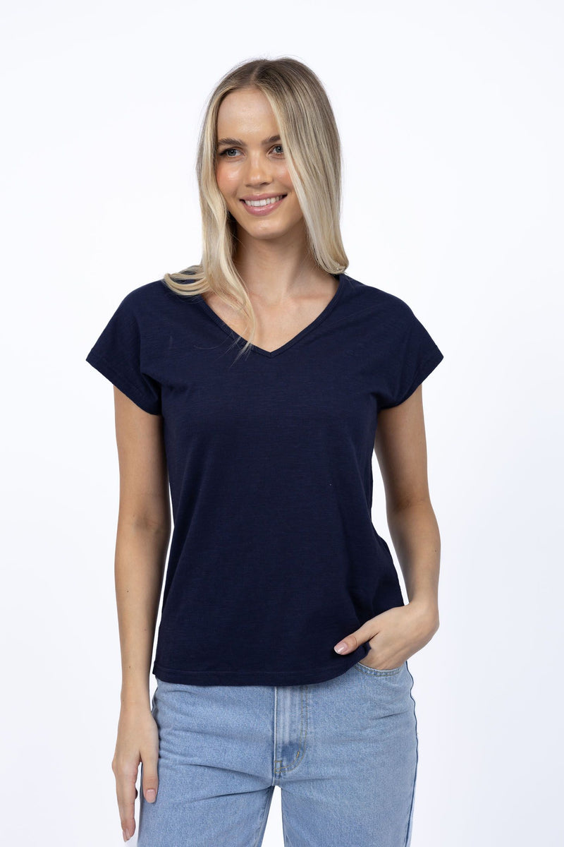 Must have V neck Tee Navy