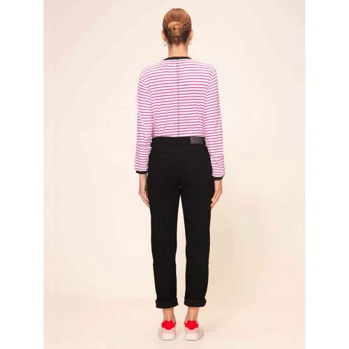 Kit top orchid stripe - By Design Fashions