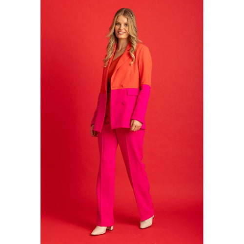 Mandy blazer red pink (Size Med) - By Design Fashions