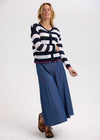 Pointelle zip cardi
