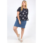 Postino top Navy - By Design Fashions