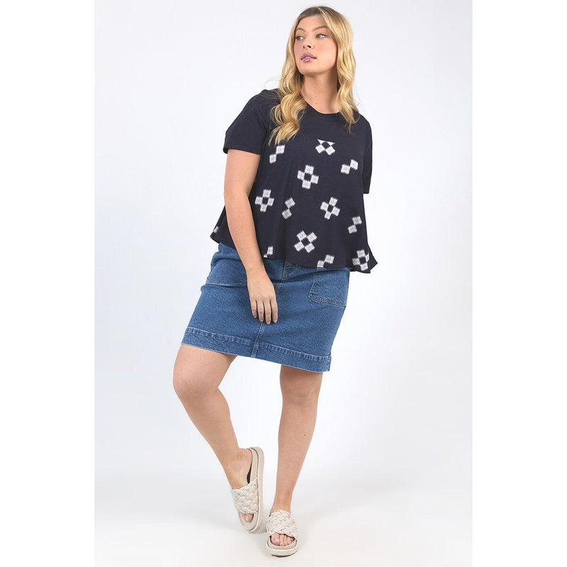 Postino top Navy - By Design Fashions