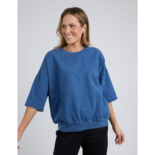 Maize Denim look top