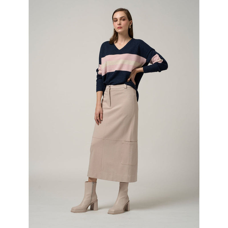 Matchwork skirt stone