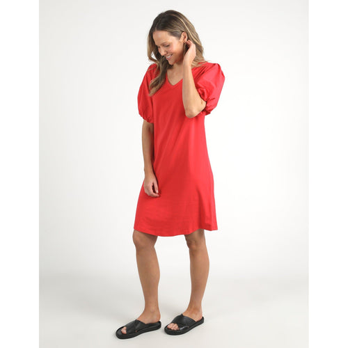Joy Dress bitter red - By Design Fashions