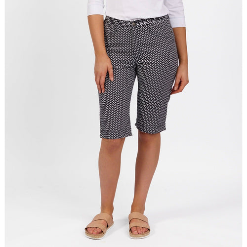 Printed lightweight straight leg short - By Design Fashions