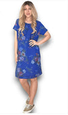 Jungle dress cobalt