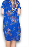 Jungle dress cobalt