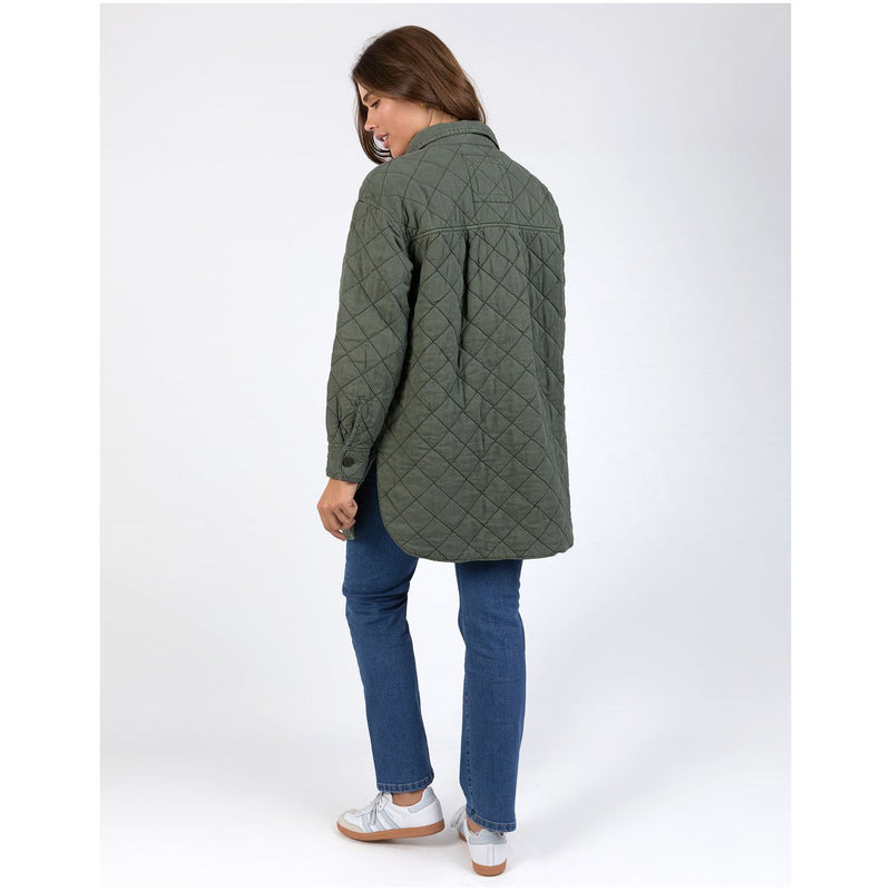 Katie quilted shacket basil