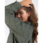 Katie quilted shacket basil