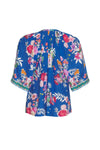 Fiesta top Corfu blue multi top (Last one size  10)