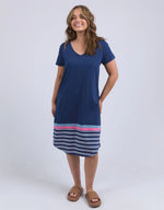 Sylvia tee dress blue depth