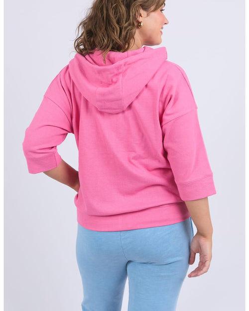 Beachy zip hoodie aurora pink
