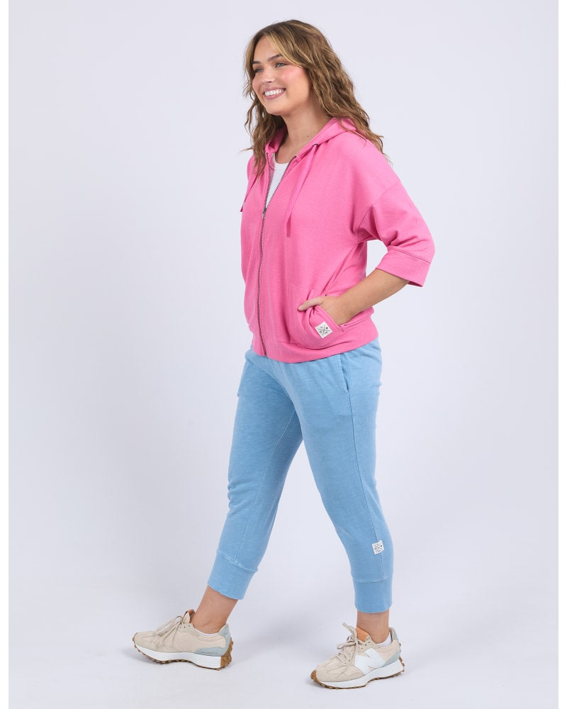 Beachy zip hoodie aurora pink
