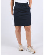 Nico fleece skirt navy with white panel