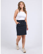 Nico fleece skirt navy with white panel