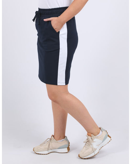 Nico fleece skirt navy with white panel