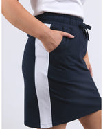 Nico fleece skirt navy with white panel