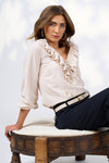 Evie blouse bone
