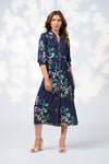 La Boheme shirt dress indigo multi