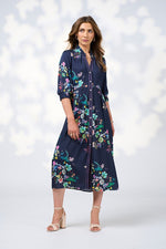 La Boheme shirt dress indigo multi