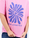 Camellia tee chateau rose