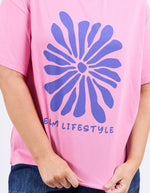 Camellia tee chateau rose
