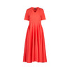 T shirt dress with woven skirt and pockets