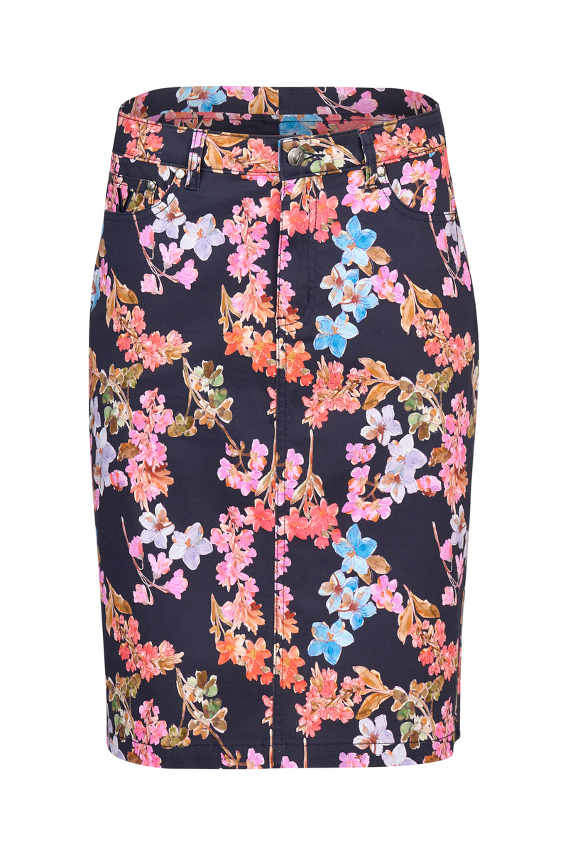 Printed light weight skirt willa