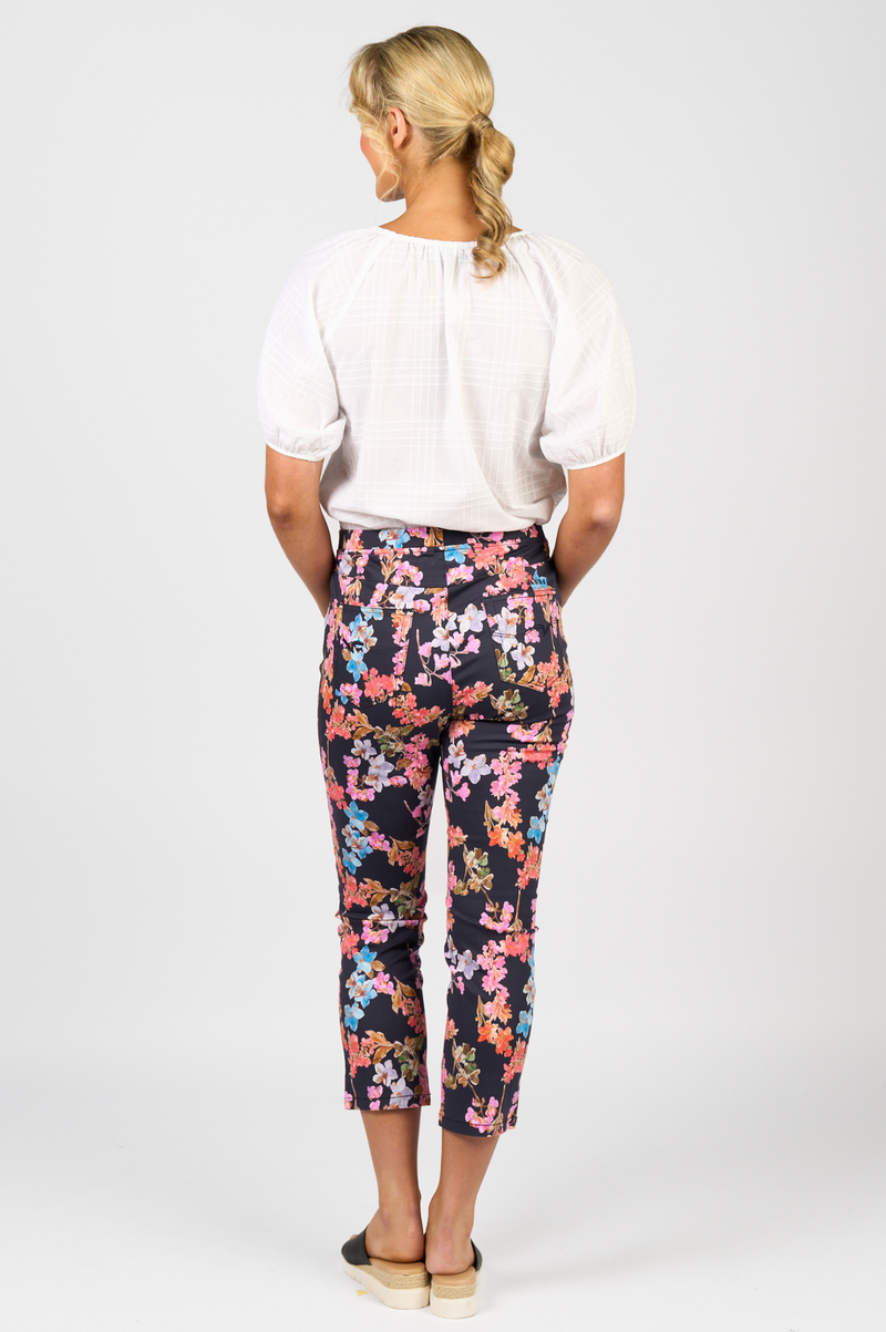printed slim leg 7/8 willa
