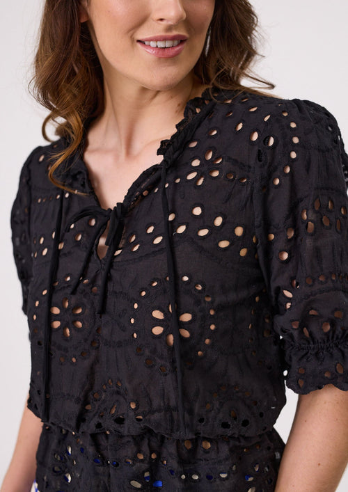Milana lace top black