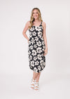 Maddie dress black white floral