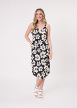 Maddie dress black white floral
