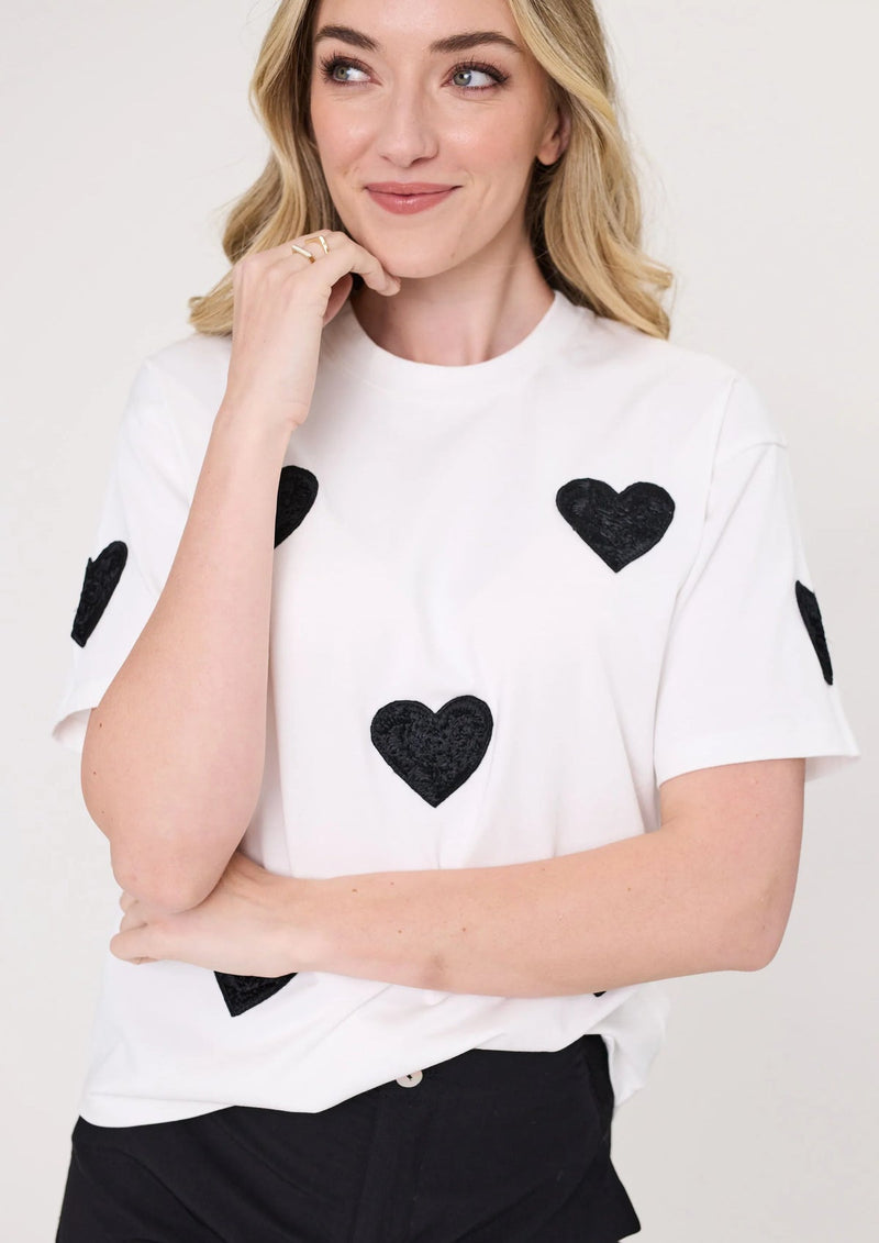 Valentine tee white