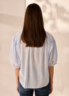Capri shirt sky stripe