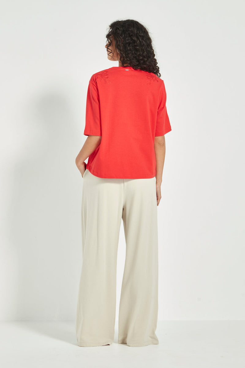 Artisan top poppy
