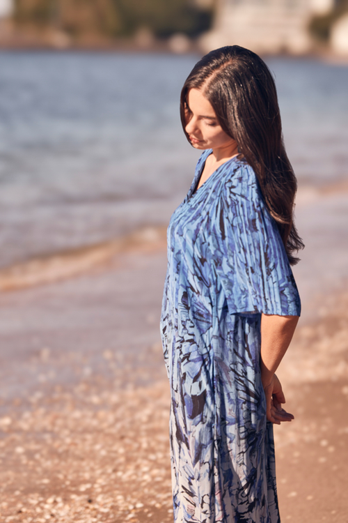 skyline dress print
