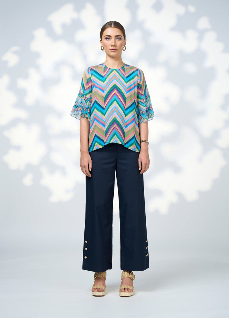 Wanderlust top multi
