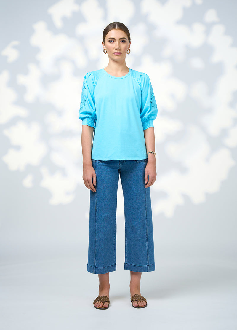 Calli top Aqua