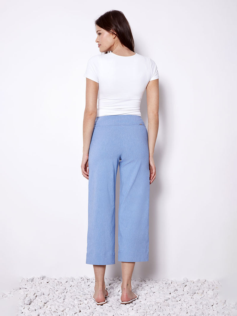 Gaucho crop pant sky